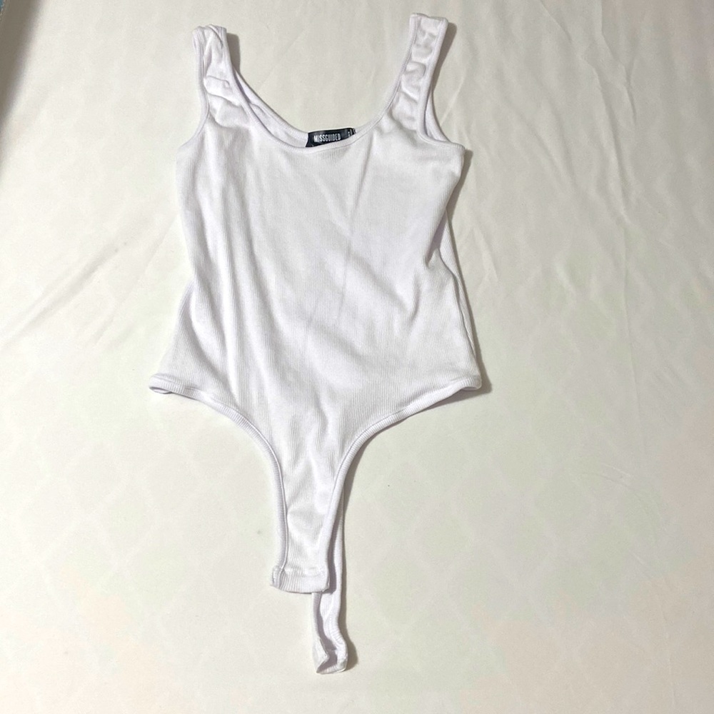 White High Rise Bodysuit (never been worn)